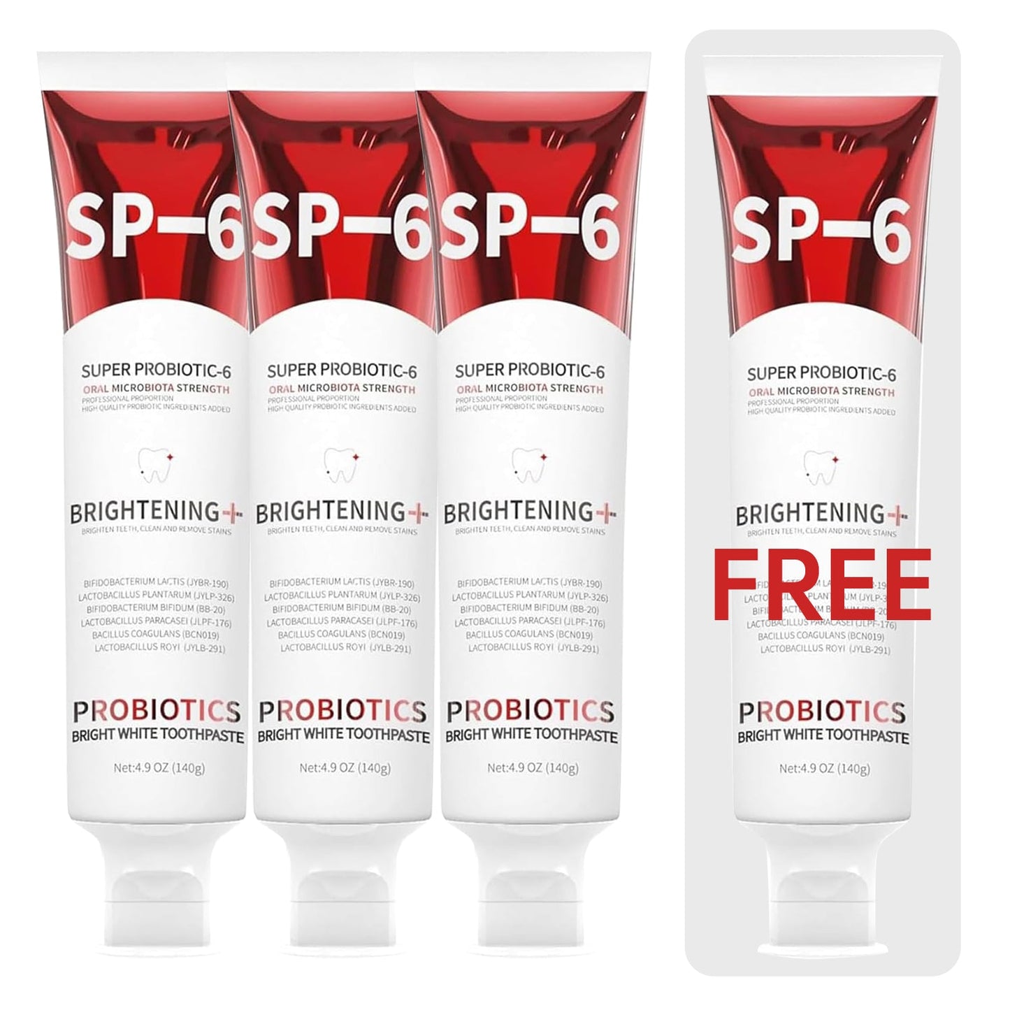 Genuine Authorization Probiotic Intense Brightening SP-6® Toothpaste