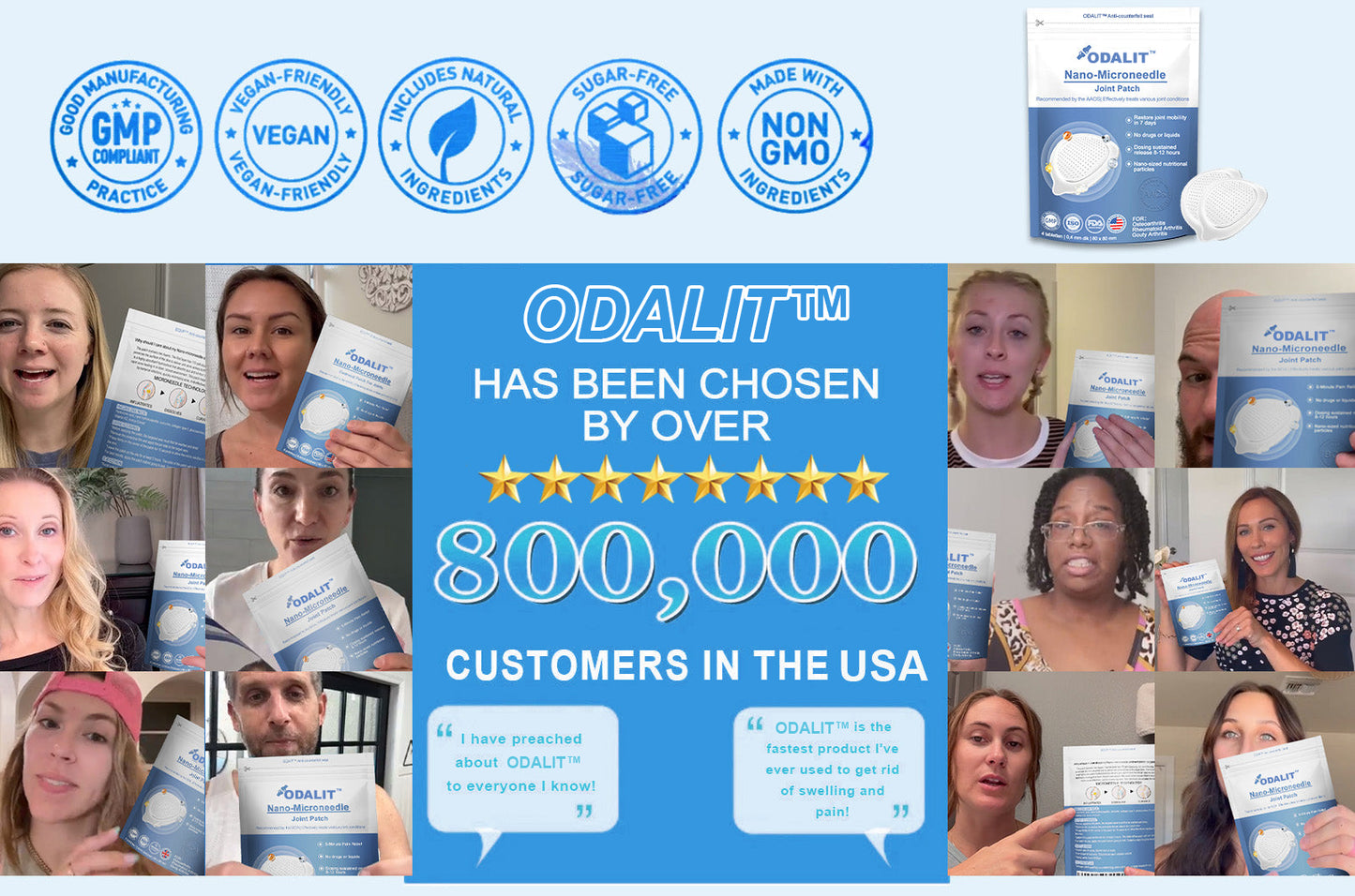 ✅Official Store:👩⚕️Recommended by AAOS🦾ODALIT™ Nano-microneedle joint patch