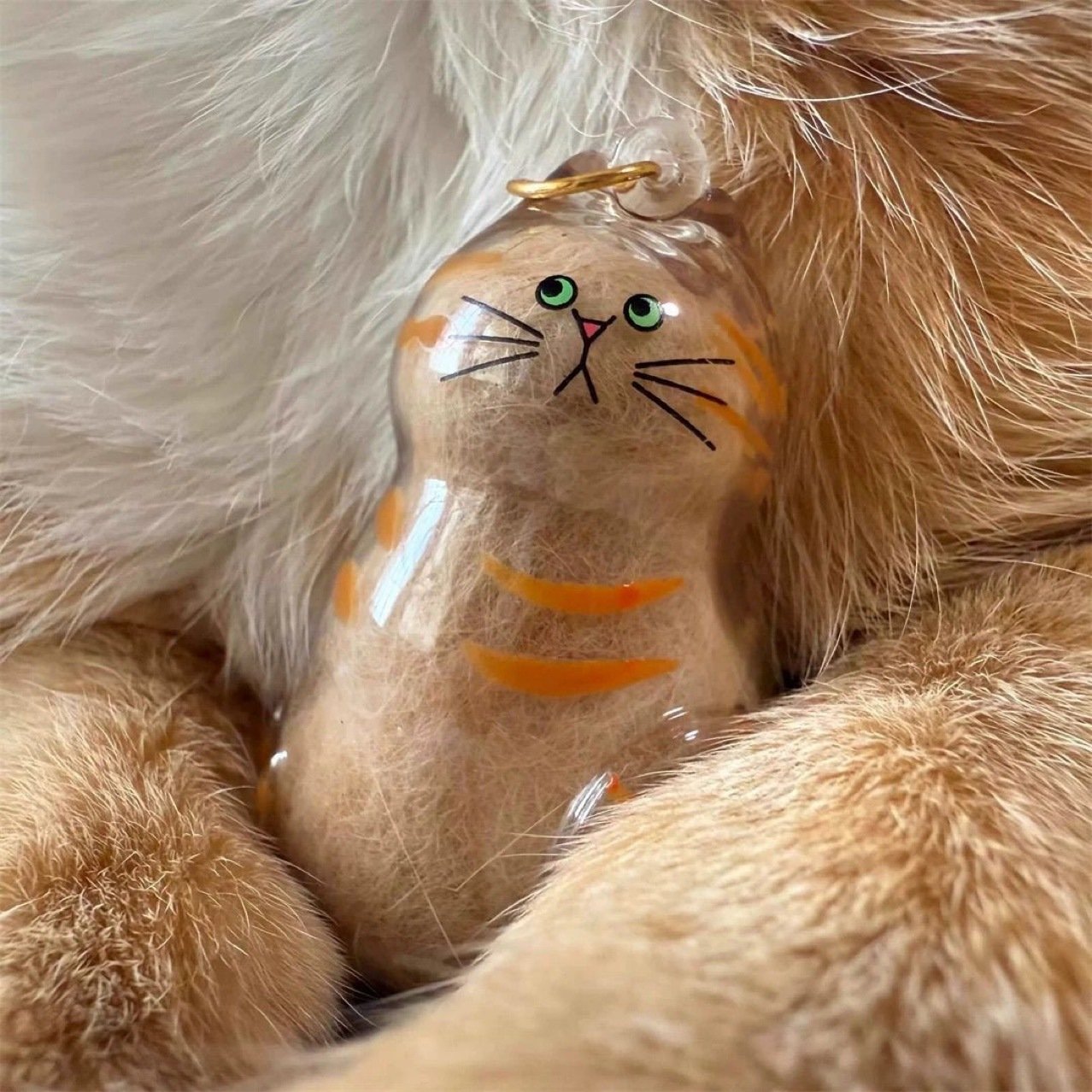 💥 Buy 1 Get 1 Free — Transparent Pet Storage Capsule Keychains 🐱