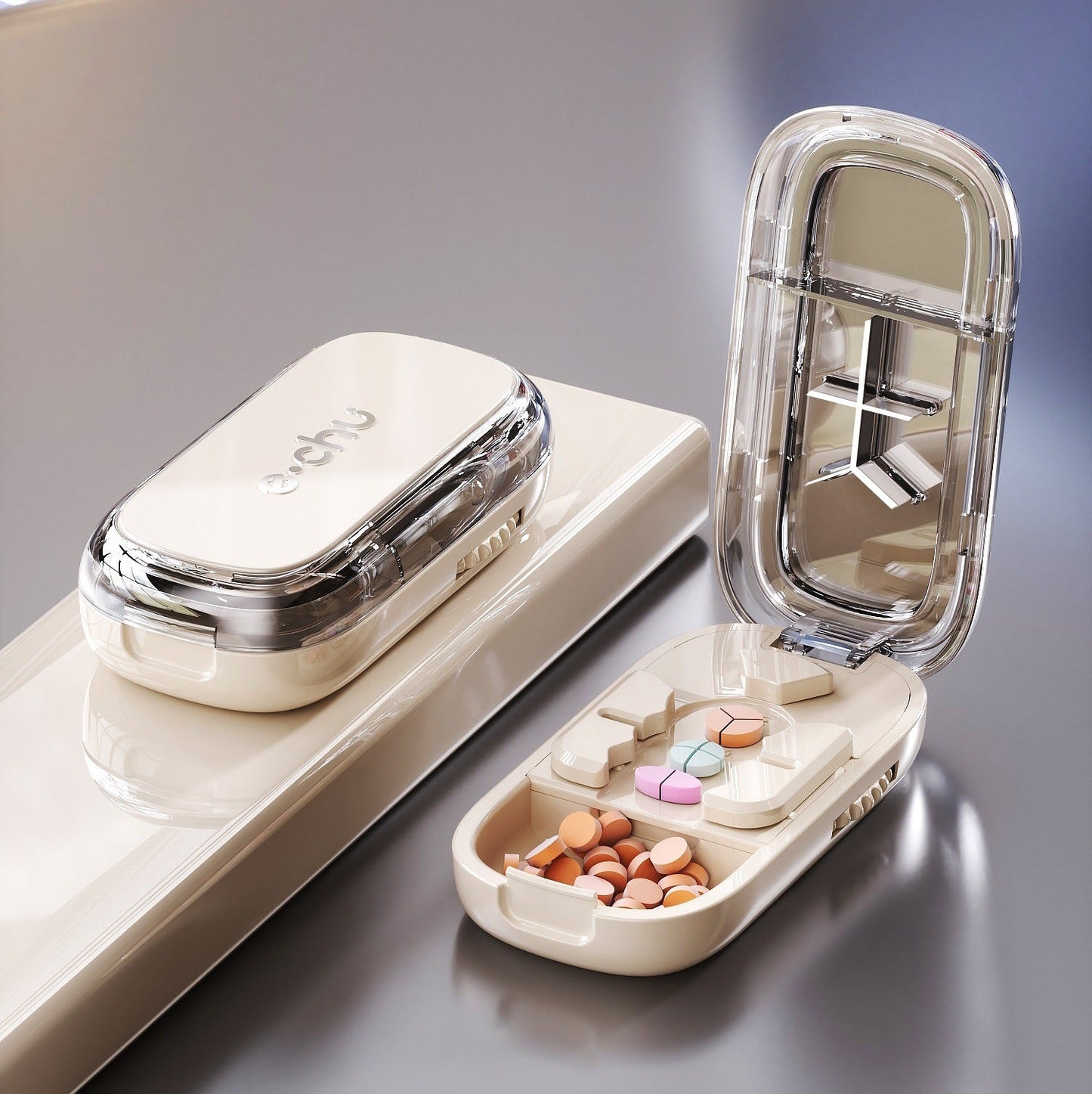 💊 Cut, Split & Store | 3-in-1 Pill Cutter for ½, ⅓ & ¼ Splits