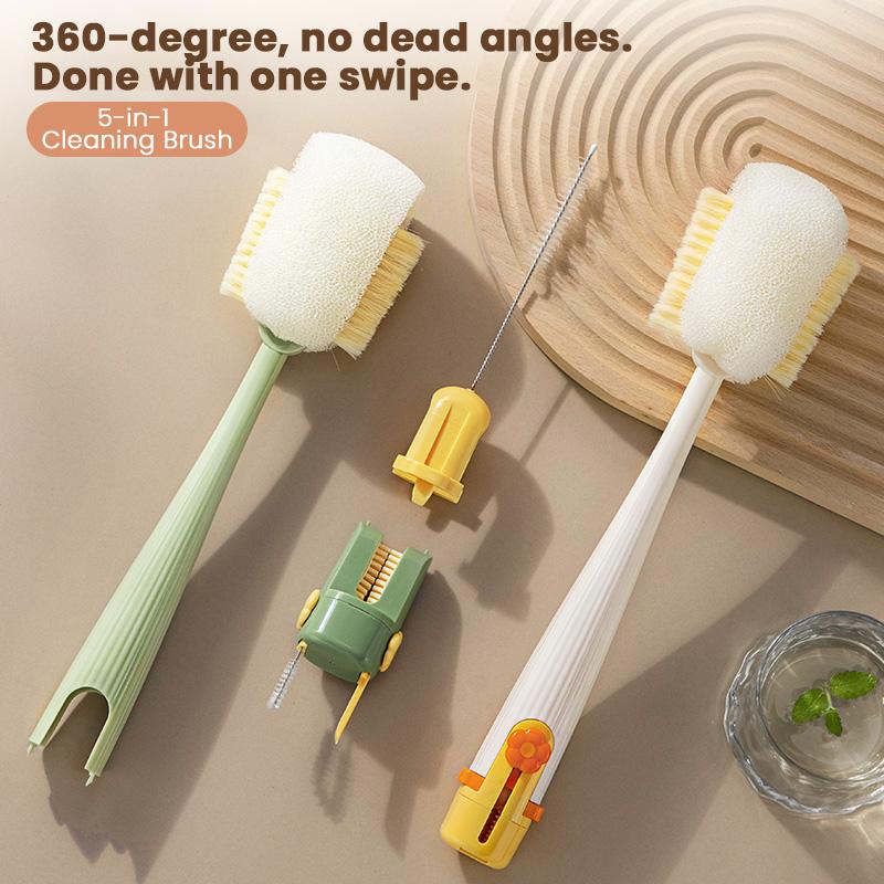 5-in-1 Bottle Cleaning Brush (Multifunctional)