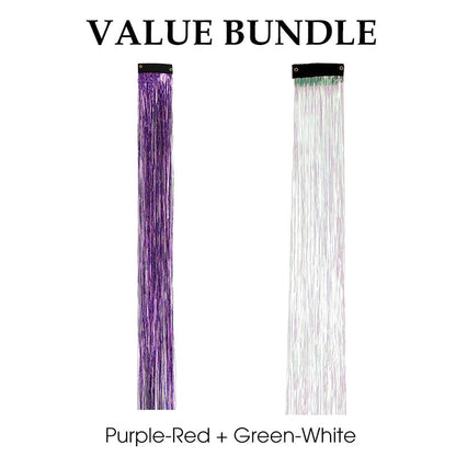 💈Sparkling Clip-in Hair Tinsel (3pcs)