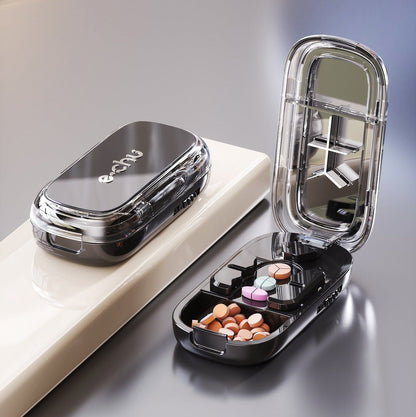 💊 Cut, Split & Store | 3-in-1 Pill Cutter for ½, ⅓ & ¼ Splits