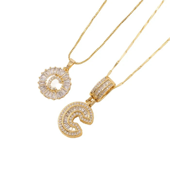 🎁 New Release Mother's Day Gift - 50% Off - Set of 2 - Initial Letter Pendant Necklace