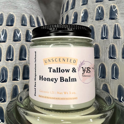 Magnesium Infused Tallow + Honey Balm