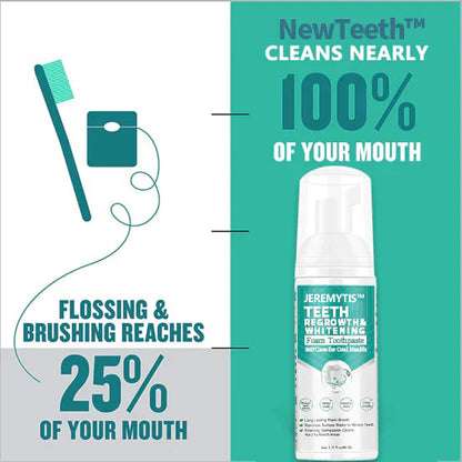 JEREMYTIS™Toothpaste Mousse Foam, Calculus Removal, Teeth Whitening, Healing Mouth Ulcers, Eliminating Bad Breath, Preventing and Healing Caries, Tooth Regeneration