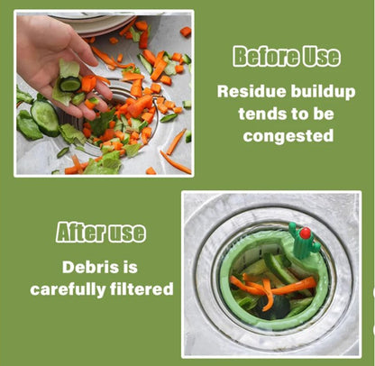 Stop Touching Soggy Sink Scraps –  One-Press Cactus Kitchen Sink Strainer