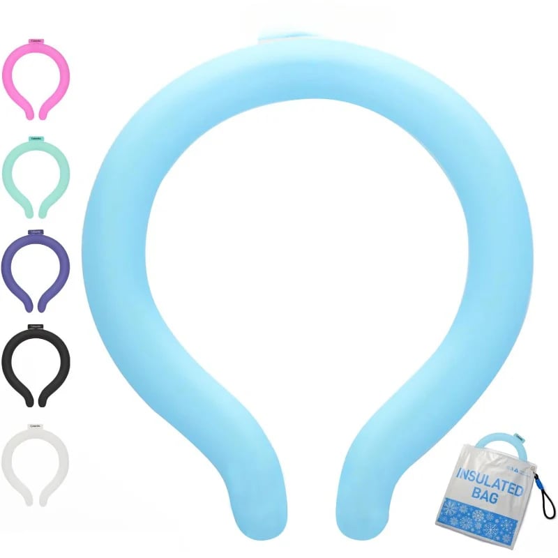 ❄️Reusable Cooling Neck Ring – Long-Lasting Sweat-Free Relief💧🔥