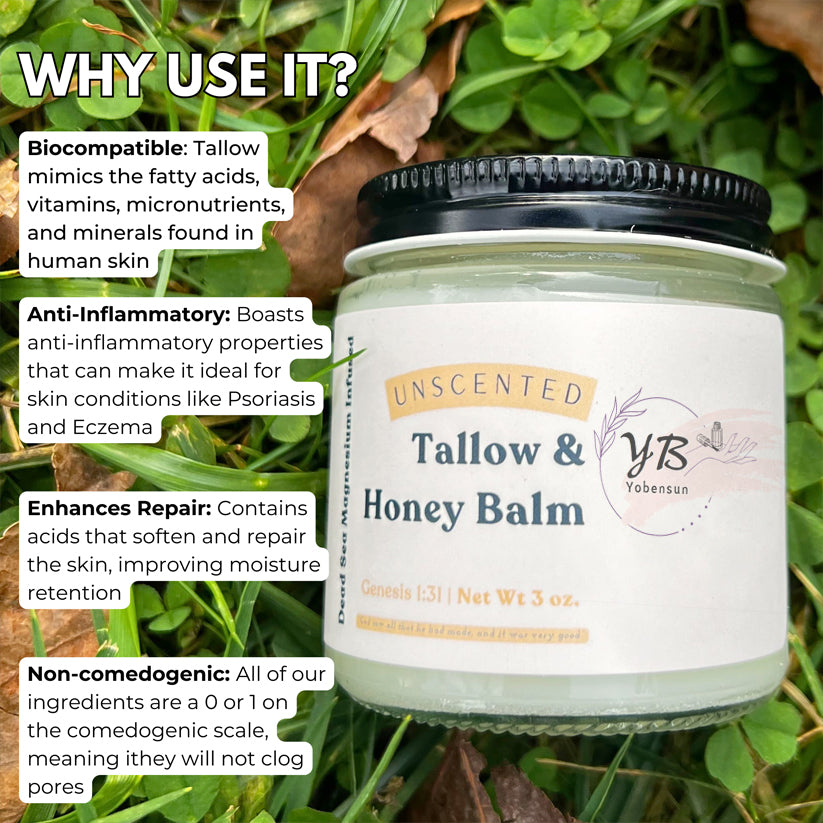 Magnesium Infused Tallow + Honey Balm