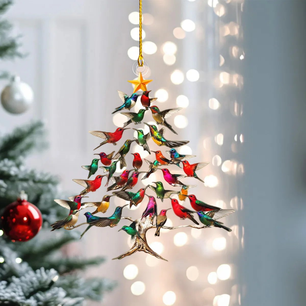 🔥2025 New Release 50% OFF - 🐦🎄Hummingbird Christmas Ornament✨(Same as in the video)