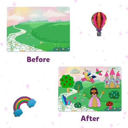 🏆Flash Sale⚡ 50K+ SOLD! Almost Gone-💥Foil Art & Craft Activity 🤲💓No Mess Art Kit