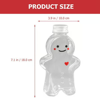 Gingerbread Man Juice Bottles🎄🍪 | DIY Christmas Decorations