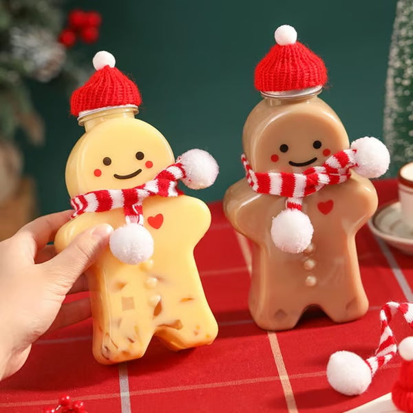 Gingerbread Man Juice Bottles🎄🍪 | DIY Christmas Decorations