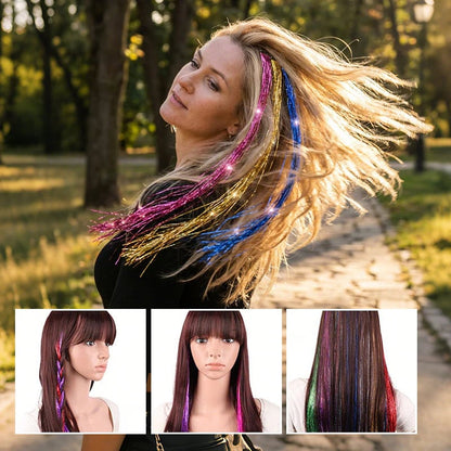 💈Sparkling Clip-in Hair Tinsel (3pcs)