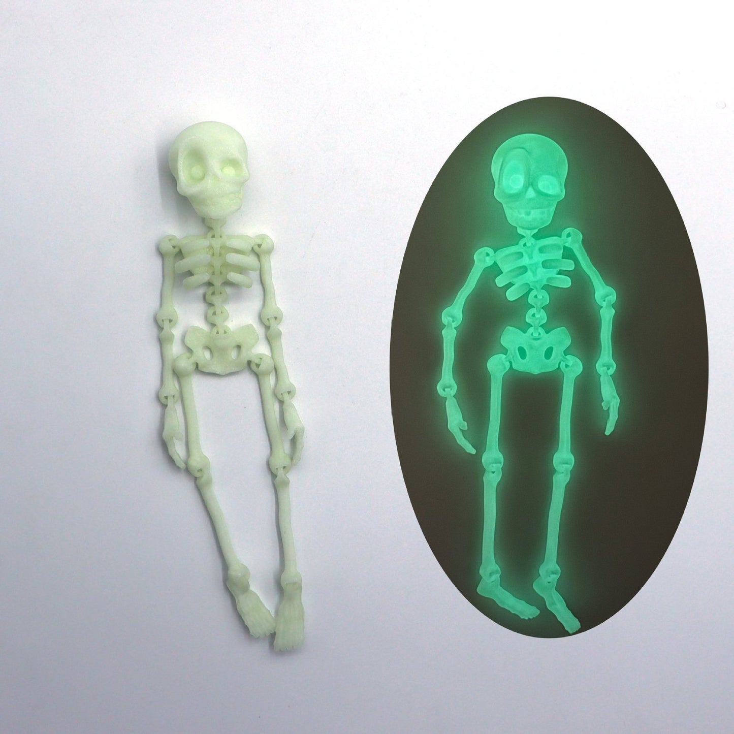 🎃 3D Printed Vintage Skeleton Magnetic Figurine