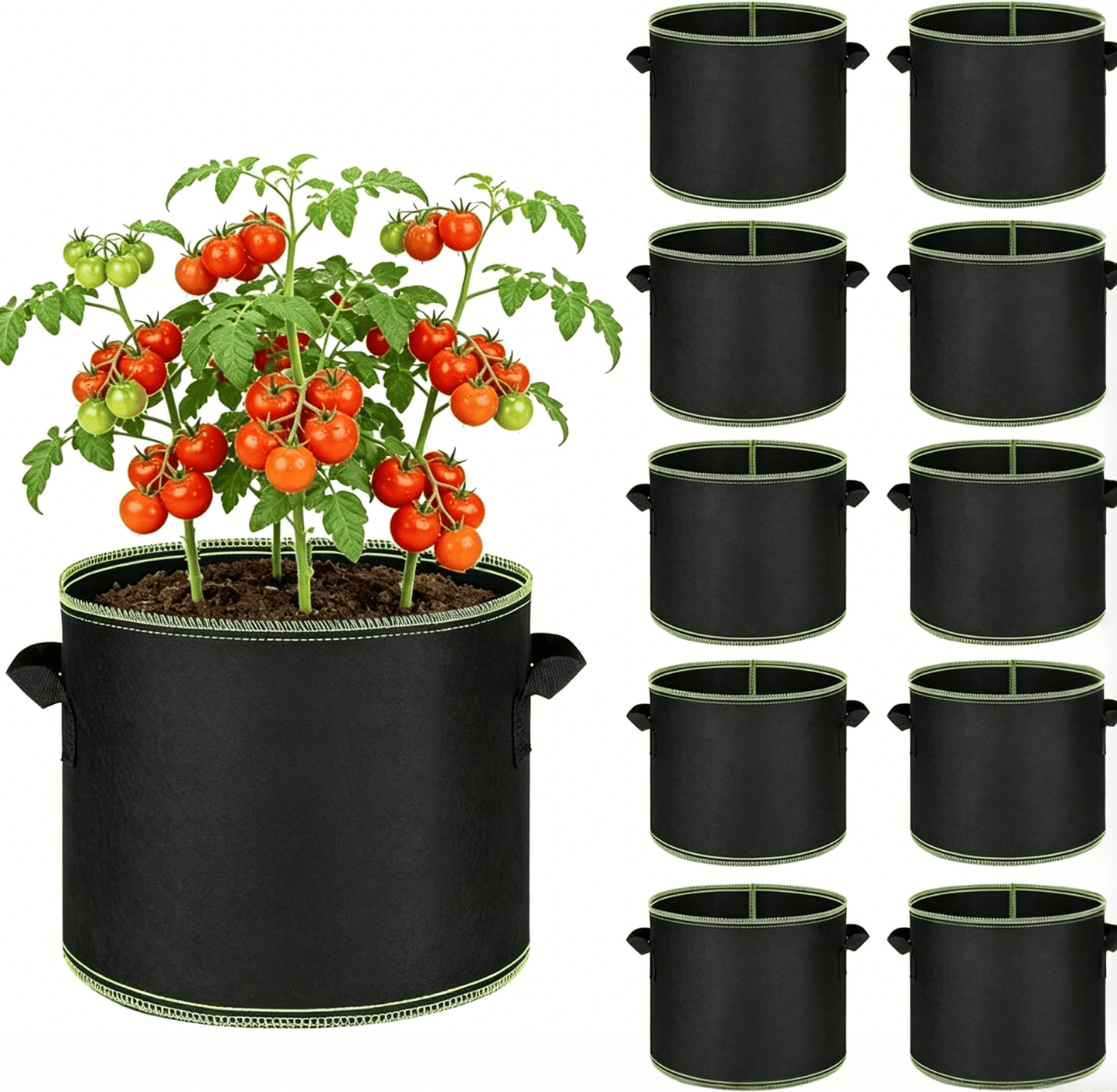 💥Buy 1 Get 1 FREE — Heavy-Duty Fabric Grow Bags🪴