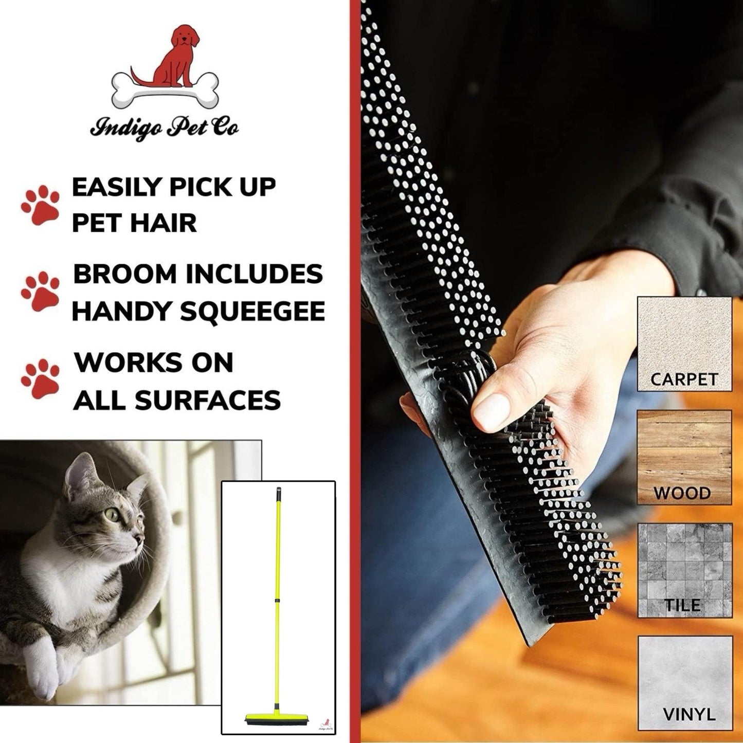 Pet Hair Removal Broom