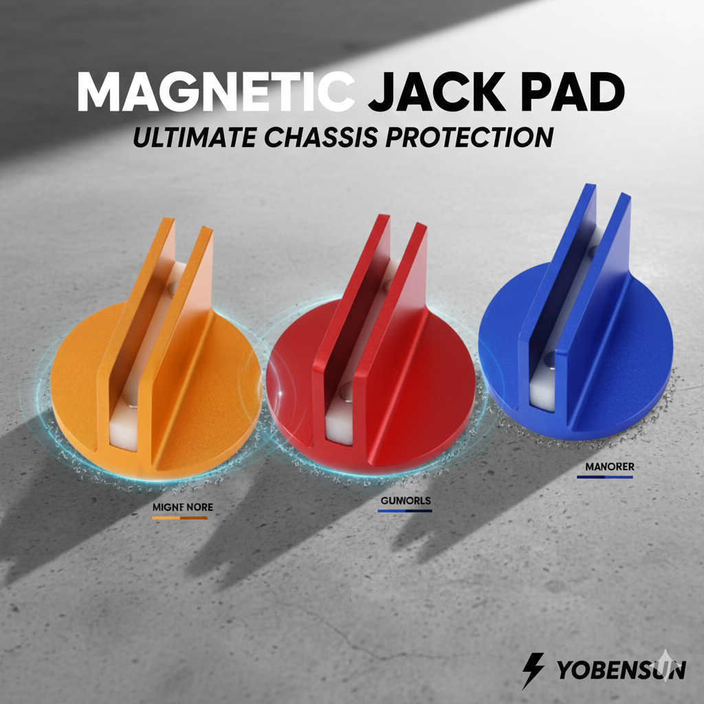 🧲 Snap, Lift, Protect: The Ultimate CNC Aluminum Magnetic Jack Pad 🛡️