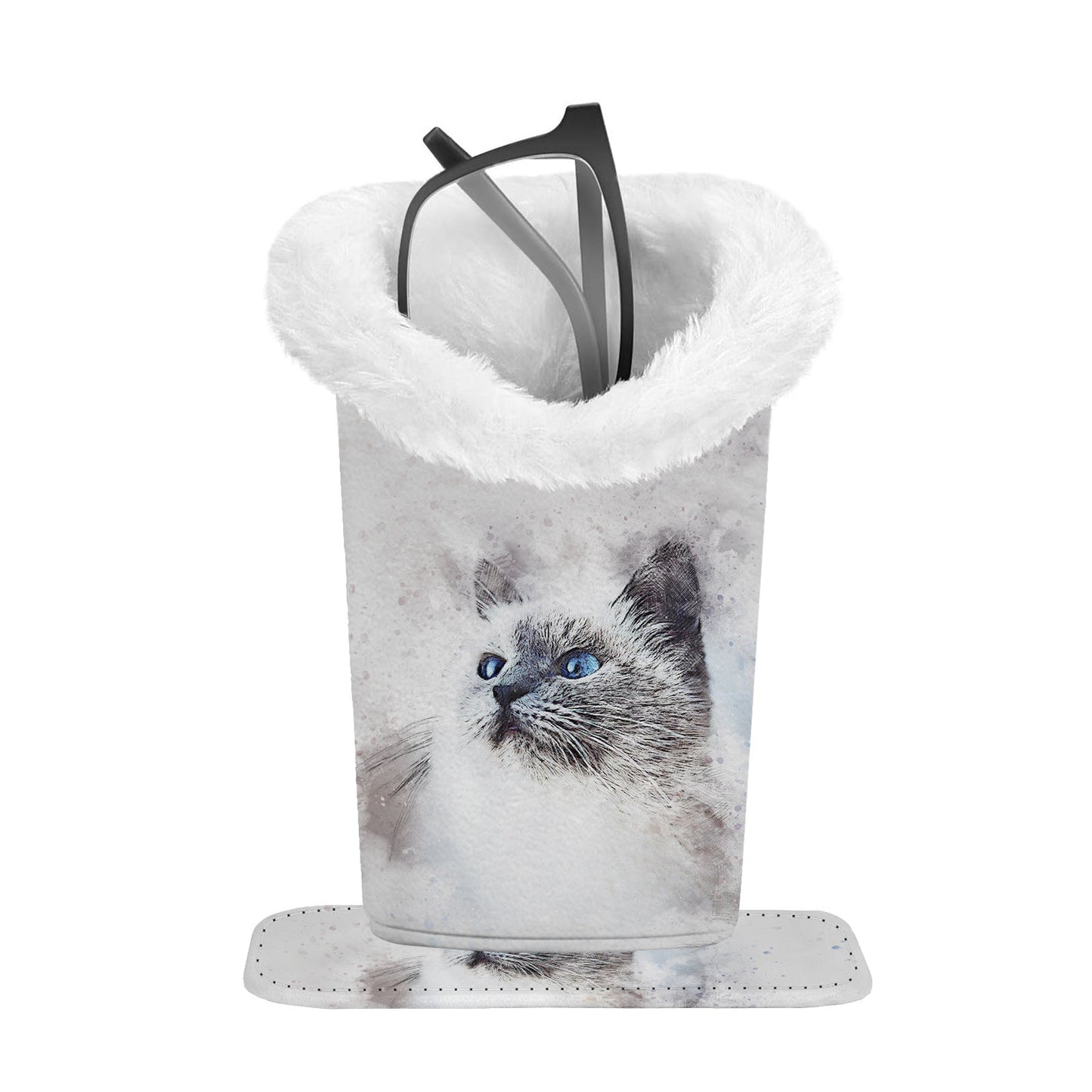 💖2026 Portable Magnetic Glasses Holder | Leather Frame & Plush Lining for Scratch Protection