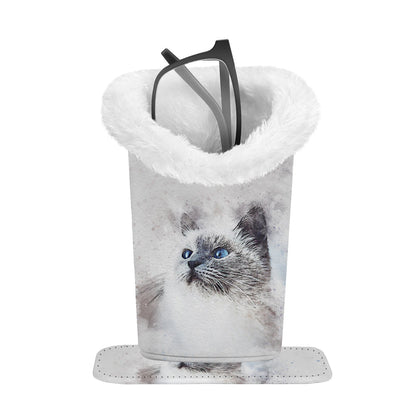 💖2026 Portable Magnetic Glasses Holder | Leather Frame & Plush Lining for Scratch Protection