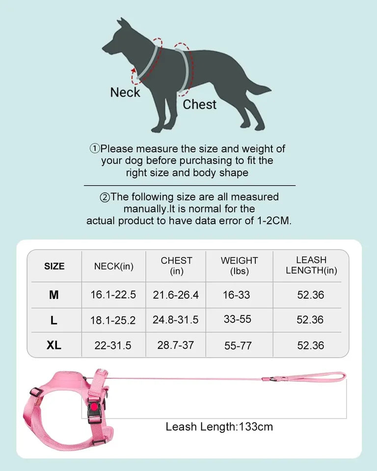 🐕 2025 New Ultimate Dog Harness & Leash: Comfort & Control 🐾