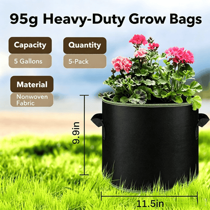 💥Buy 1 Get 1 FREE — Heavy-Duty Fabric Grow Bags🪴