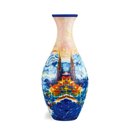 🎄Christmas DIY Magic! 3D Puzzle Vase – The Gift of Creativity & Beauty!