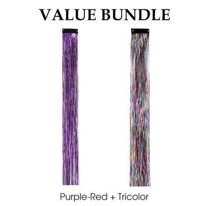 💈Sparkling Clip-in Hair Tinsel (3pcs)