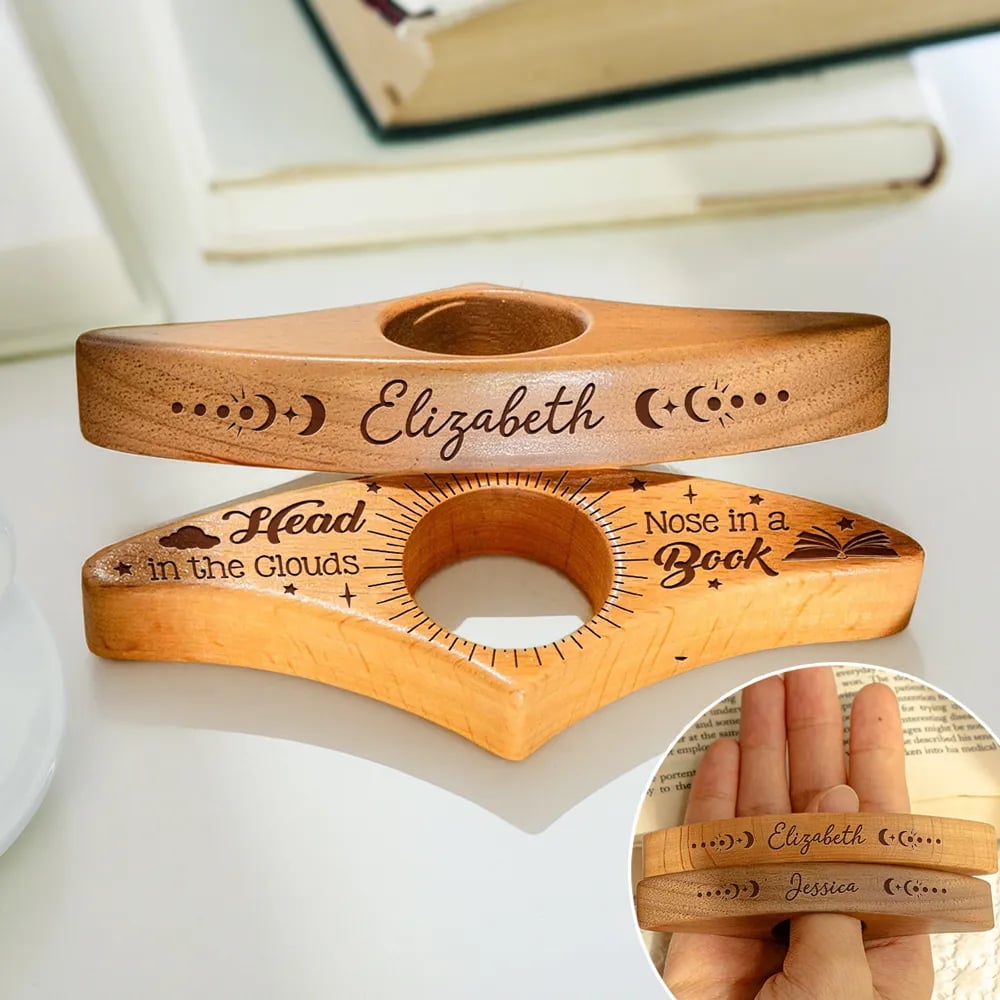 🎁Christmas Sale 49% OFF📚Book Lover - Wooden Page Holder