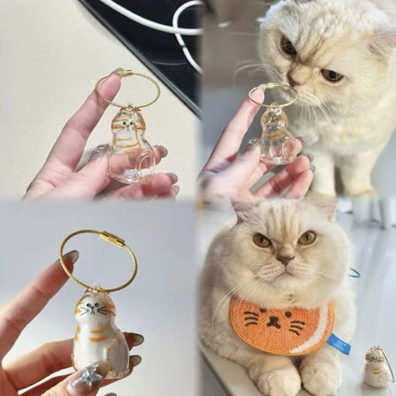 💥 Buy 1 Get 1 Free — Transparent Pet Storage Capsule Keychains 🐱
