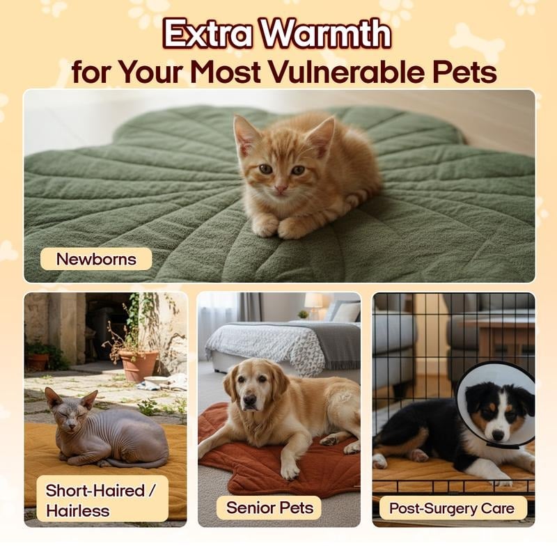 🔥Limited-Time Offer 49% OFF - 🐶 Heated Pet Pad for Dogs & Cats 🐱